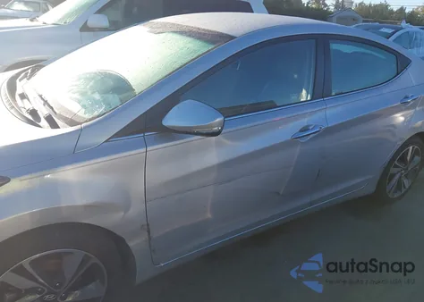 2014 Hyundai Elantra Limited из США, поврежденный, VIN KMHDH4AE7EU048876